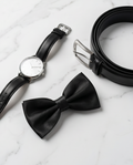 Men’s Formal Black Satin Bow Tie