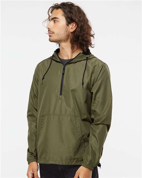 Independent Trading Co. - Unisex Lightweight Quarter-Zip Windbreaker Pullover Jacket - EXP54LWP-2