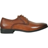 BRAVO Men Dress Shoe KING-7 Oxford Shoe COGNAC - Medium and Wide Width (Copy)