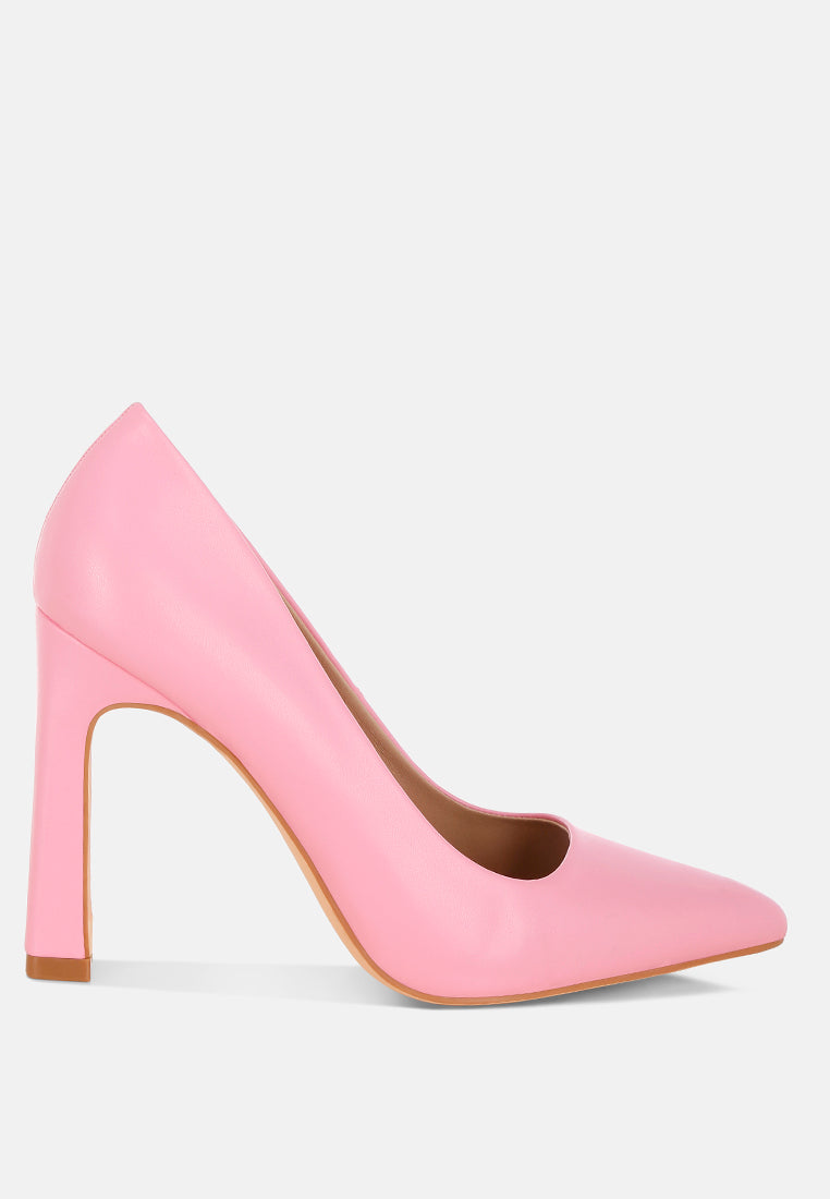 Sleek Shacarri Faux Leather Pumps - Texture Detail for formal events | Luxe Ensemble