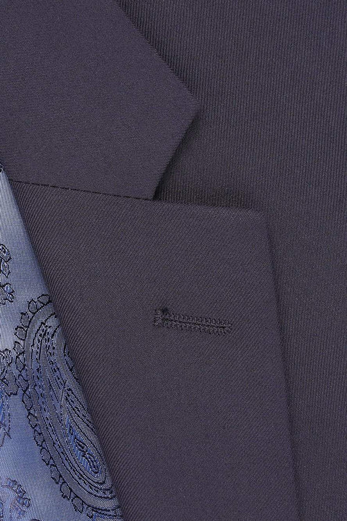 Tailored "Madison" Midnight Navy Suit Jacket Notch (Separates) - Side View for formal events | Luxe Ensemble